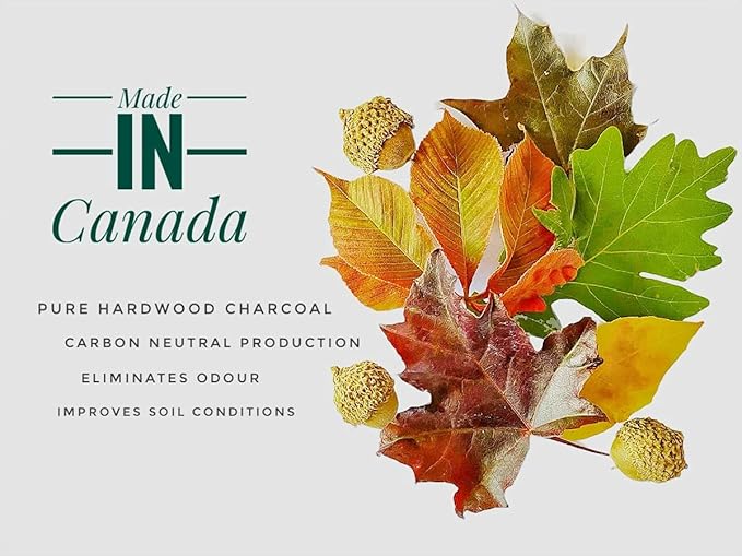 Organic Horticultural Charcoal & Terrarium Charcoal | Charcoal for Plants | Pure Hardwood Charcoal for Planting and Gardening | Organic Canadian Maple Biochar (4 QUARTS)