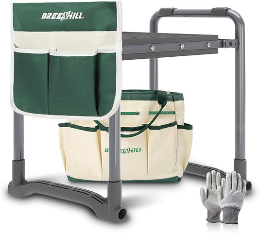 【New Upgraded】 Foldable Garden Kneeler Seat,Garden Kneeler and Seat Heavy Duty,Portable Garden Bench for Kneeling and Sitting,Gifts for Senior