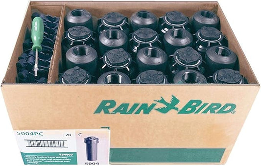 5000 Series Rotor Sprinkler Head - 5004 PC Model, Adjustable 40-360 Degree Part-Circle, 4 Inch Pop-Up Lawn Sprayer Irrigation System - 25 to 50 Feet Water Spray Distance (Y54007) (20 Pack Case)
