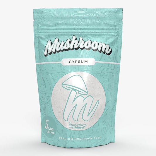 Mycelium Premium Gypsum – Organic, Non-GMO, Soil Amendment for Mushroom Cultivation, Sourced from Local USA Farms, Sustainable Farming, 5 lbs