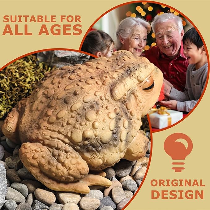 Sunthus Frog Toad Sculptures Garden Statues Yard Art Resin Decorations Outdoor Garden Decor