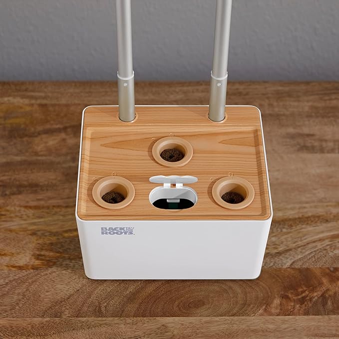 Back to the Roots Hydroponic Grow Kit, Indoor Garden with Light (Matte White), Organic Seeds Included, Gardening Gift, Everything Included