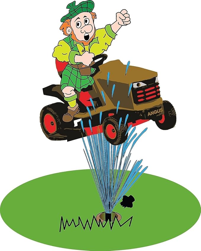 GRASSHOLE - Patented Sprinkler Head Protection Sprinkler Donut, Lawn Sprinkler Guard, Plastic Donuts for Sprinkler Heads (1 Pack)