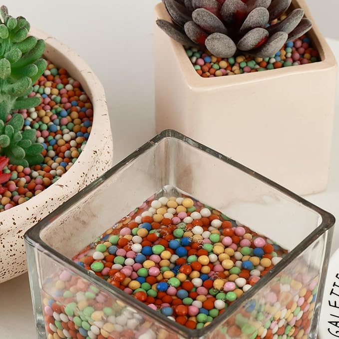 6lb LECA Clay Pebbles 4-5MM- Multicolor Clay Balls for Plants, Leca Balls for Plants, Horticultural Grade for Soil Hydroponics Aquaponics