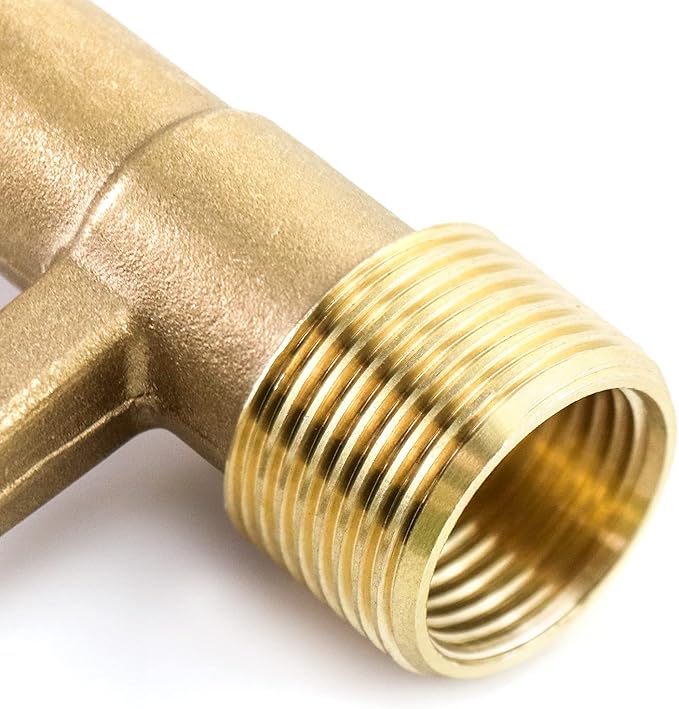 QWORK Quick Coupling Valve Key, 3/4 Inch Brass Irrigation Tool Sprinkler Key for Agricultural, Yard, Garden