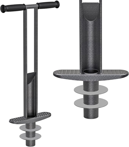 Dolibest Bulb Planter Tool with Soft Rubber Grip, Weeding Tool with Adjustable Depth (2-4-6''), Sod Plugger with Centre Auto Dump Design- The Ultimate Gardening Tool for Planting Bulbs and More