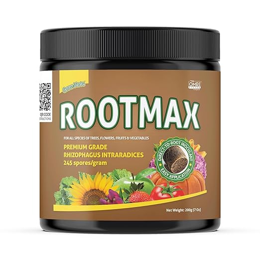 RootMax - Mycorrhizal Fungi | Rooting Powder for All Plants, Trees, Flowers & Edibles | Direct to Root Inoculant | Treats 15 Plants (200 g/7.05 oz)