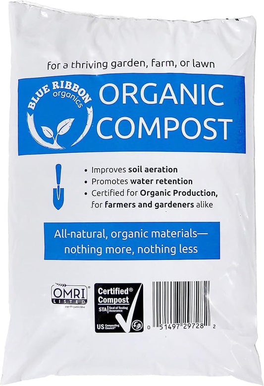 OMRI Certified Organic Compost Size: 3.0 Gallons, 12-15 Pound Bag