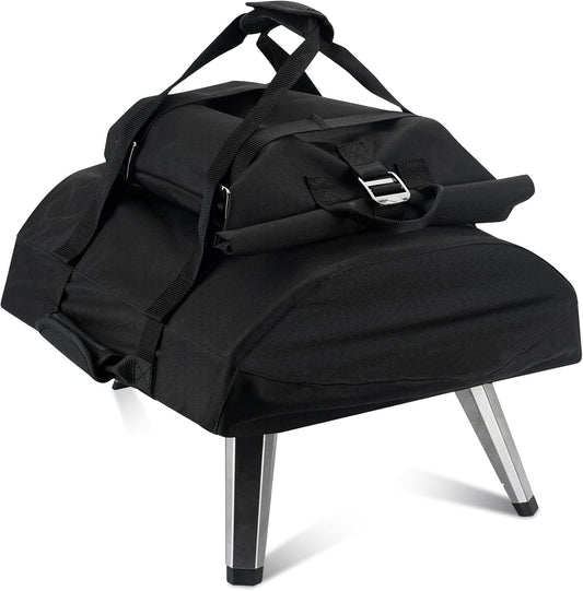 Onlyfire Pizza Oven Protective Carry Cover for Ooni Fyra 12, Heavy Duty Waterproof Weather Resistant Dust-Proof, Black