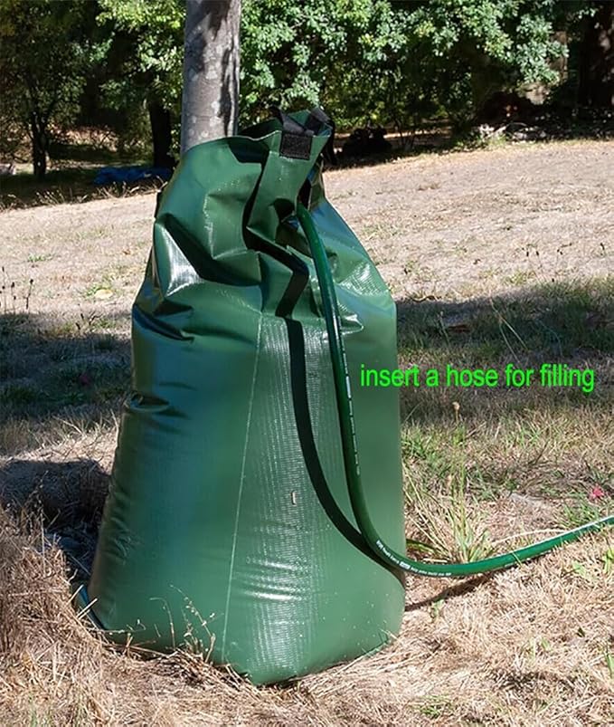 USHIGHTLIGHT All New 20 Gallon Tree Watering Bag, Slow Release Watering Bag for Trees, Portable Tree Drip Irrigation Bag, Water Saving Irrigation Water System(1/2/3) (2, 20 Gallon)