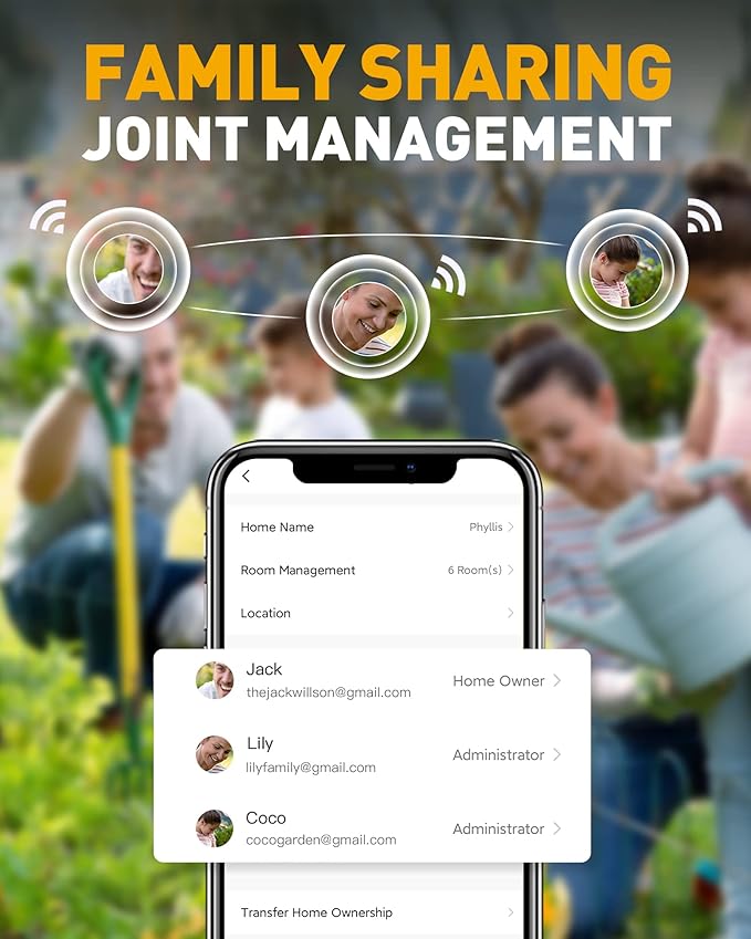 RAINPOINT WiFi Water Timer, Smart Sprinkler Timer Hose Timer WiFi Irrigation Controller, Wireless Watering System Valve, APP & Voice Control, Weather-Based Automatic Rain Delay, Brass Inlet