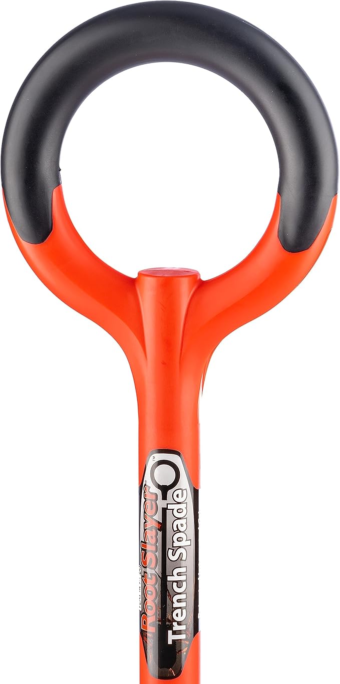 Radius Garden 23711 Root Slayer 42-Inch Carbon Steel Trench Spade, Red