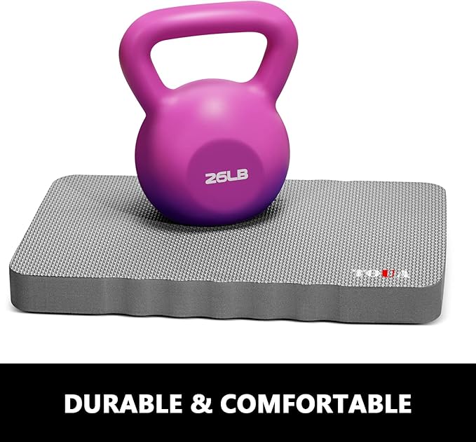 Kneeling Pad Thick Extra Large High Density Foam Comfort Kneeling Pad for Work Gardening Yoga Exercise Garden Knee Pad 2 Pack Gray