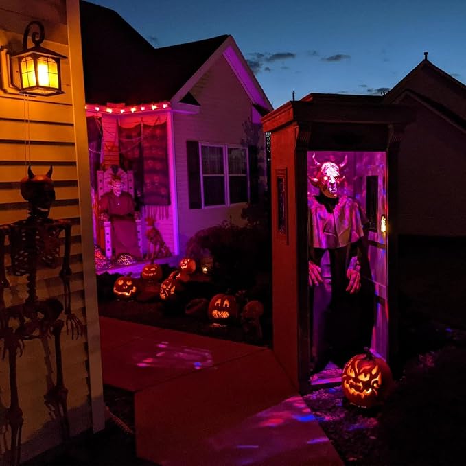 Hompavo Upgraded LED Flame Light Bulbs, 3 Modes Flickering Light Bulbs, E26 Chandelier Base Candle Fire Light Bulb for Halloween Christmas Party Porch Indoor & Outdoor Home Decoration - 2 Pack