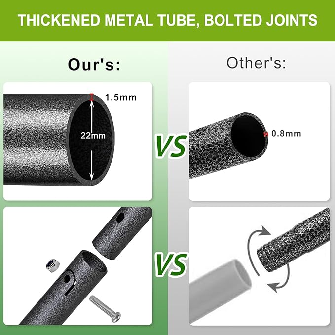 Lawn Leveling Rake with Rounded Edges, 17x10'' Leveling Rake with Tines to Level The Lawn, Heavy Duty Lawn Leveling Tool with 77'' Adjustable Handle to Make The Lawn Leveling Job Much Easier