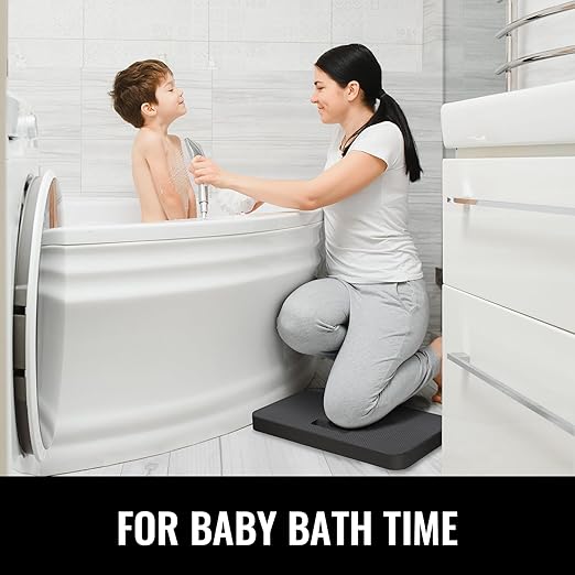 NETANY 2 Pack Extra Thick Kneeling Pad for Gardening, Comfortable Knee Pad Cushion, Extra Large Foam Kneeler Mat for Gardening, Baby Bath, Workout, Exercise & Yoga, Mechanic, 17.8 x 11 x 1.5 in, Black