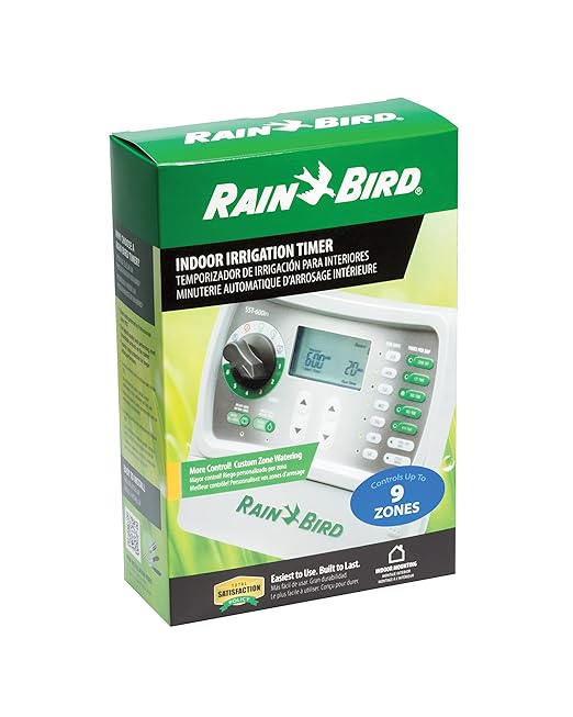 Rain Bird SST900IN Simple-To-Set Indoor Sprinkler/Irrigation System Timer/Controller, 9-Zone/Station (this New/Improved Model Replaces SST900I)