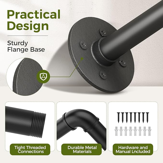 Bamworld Hanging Planters for Indoor Plants Plant Hanger Indoor Hanging Plant Holder Window Plant Shelves Metal Rod(Pot&Plant Not Included) 36.2in