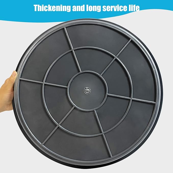 6 Pack Plant Saucer 12 14 16 18 20 22 Inch Plastic Plant Tray, Sturdy and Durable Flower Pot Container Accessories Plant Pot Saucers for Indoor and Outdoor (16 Inch, Gray)