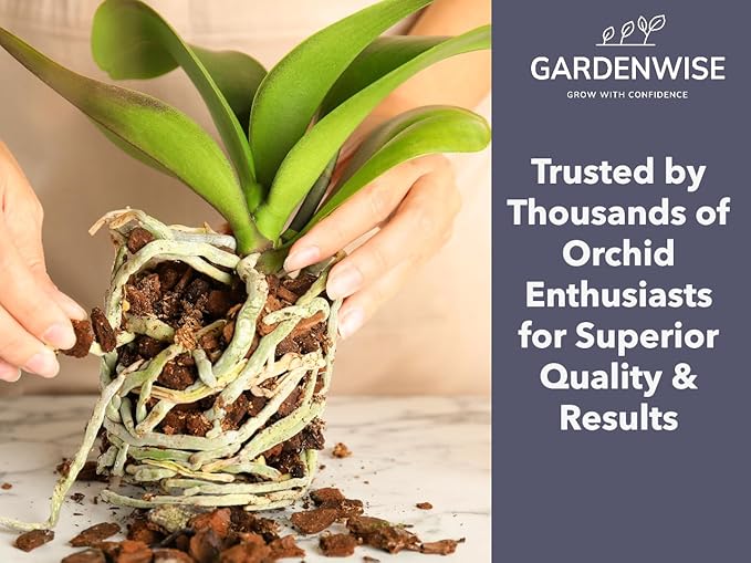 Premium Orchid Bark for Potting Mix – Ready-to-Use Pine Bark for Indoor Plants, Orchid Repotting & Soil Mix Creation, Ideal Orchid Medium (5 quarts)