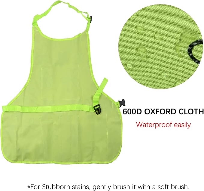 PATILWON Gardening Apron with Large Pockets for Women, 14 Pockets Waterproof Tool Apron, Work Apron Heavy Duty, Size M to XL