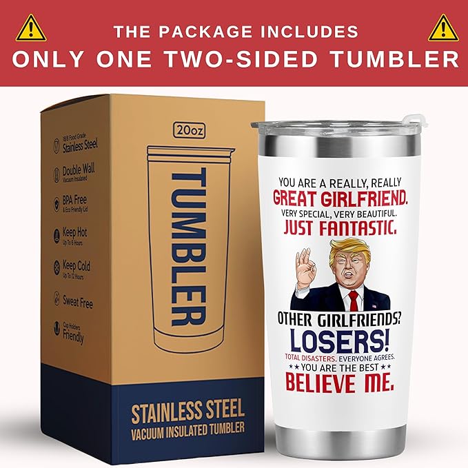 Gifts for Girlfriend - Girlfriend Gifts for Women - Anniversary, Valentines Day Gifts for Her, Valentine Day Gifts for Girlfriend, Girlfriend Birthday Gifts - I Love You Couple Gifts - 20 Oz Tumbler