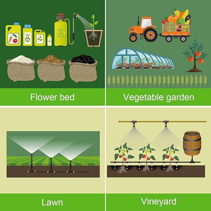 Mudder 90 Pieces Plastic Irrigation Drip Stakes for 1/4 Inch Pipe Universal Drip Tubing Hold Stakes for Irrigation, Hose Support, Greenhouse, Garden, Vegetable Flower Beds Herbs Growing