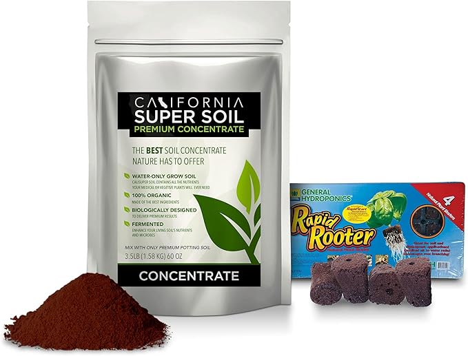 The Bud Grower | Premium 100% Organic Super Soil Concentrate | 3.5 lbs of Premium Soil Concentrate & Rapid Rooters | All-in-One Soil Amendment