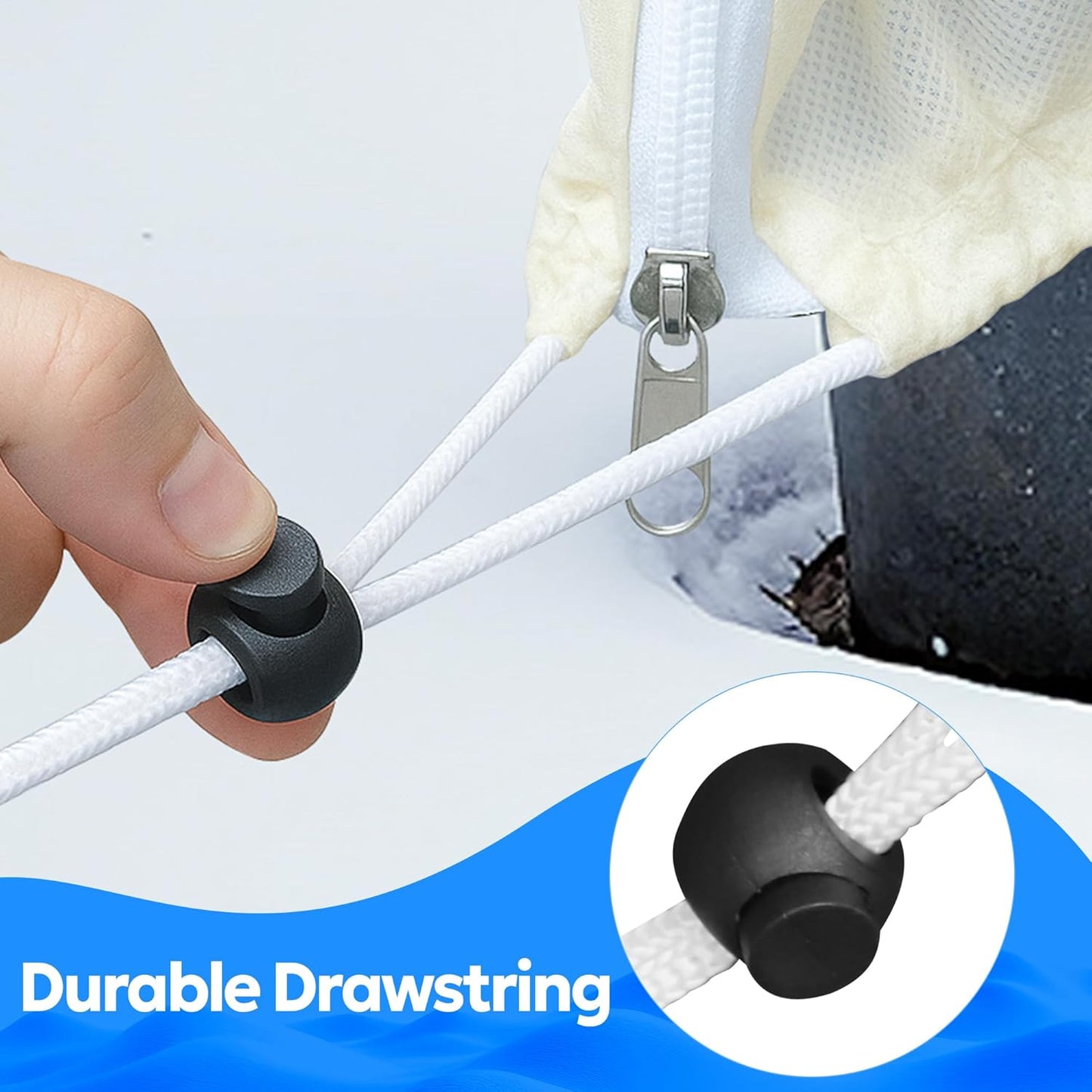 MIXC Plant Covers Freeze Protection, 23.6''×23.6'' Winter Cold Weather Frost Blankets Shrub Jacket with Drawstring Reusable Frost Protection Cloth for Outdoor Plants Fruit Tree Potted (2 Pack)