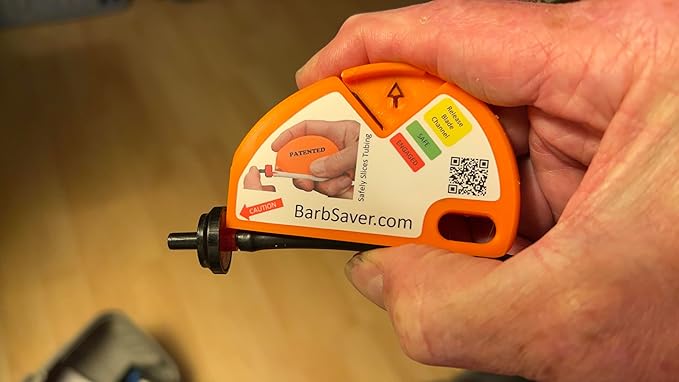 BarbSaver Drip Irrigation Cutter Tool – Reuse Barbed Parts, Fittings, In-Line Emitters, Drippers, Bubblers and Micro-sprayers, by Easily Cutting Away 1/4" Micro-drip Tubing.