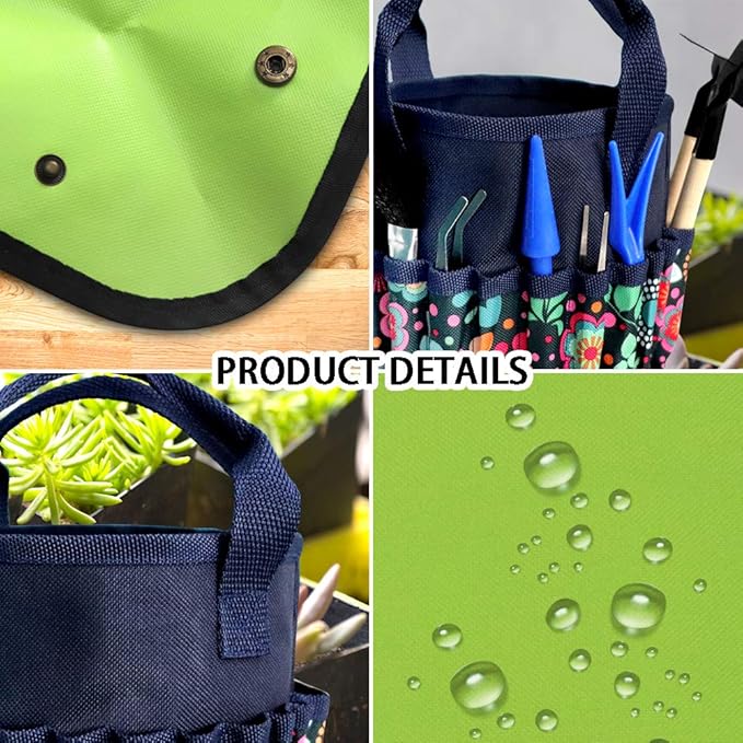 Succulent Tools Kit with Organizer Bag and Planting Operation Mat,Gardening Tool Set with Tote,Mini Succulent Garden Tool Kit Succulent Bonsai Planter Set Indoor Gardening,Miniature Indoor Planting