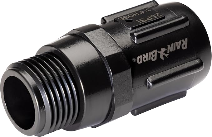 Rain Bird HT07525PSI Drip Irrigation 25 PSI Pressure Regulator, 3/4" Female Hose Thread x 3/4" Male Hose Thread