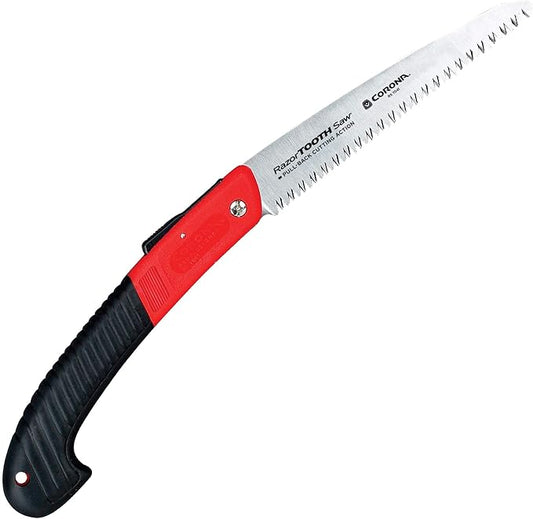 Corona RS 7041 Razor Tooth Folding Saw, 7-Inch Blade , Red