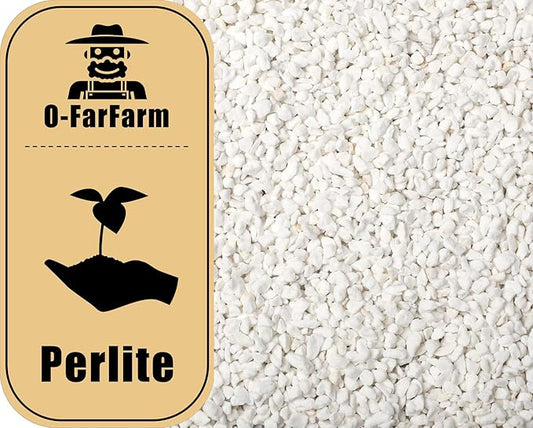 Chunky Perlite Bulk, Horticultural Pearlite Coarse Perlite for Plants Indoor, Additive Conditioner Mix, Improve Drainage and Ventilation, Help Root Growth (4-8mm, 2qt)