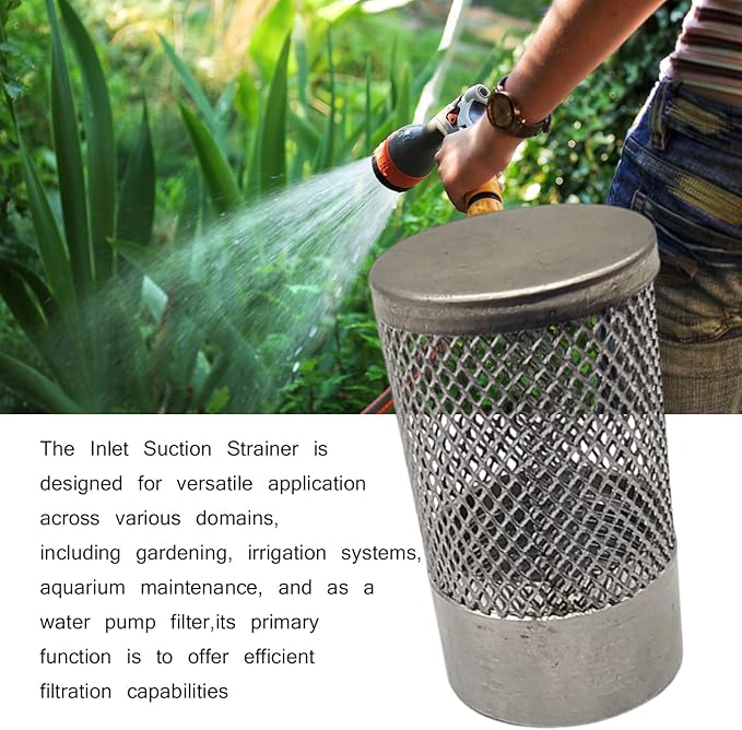 2pcs Hose Inlet Strainer Filter,Dia 30mm,for Irrigation Garden High Pressure,Hose Water Suction Strainer Garden Hose Inlet Filter