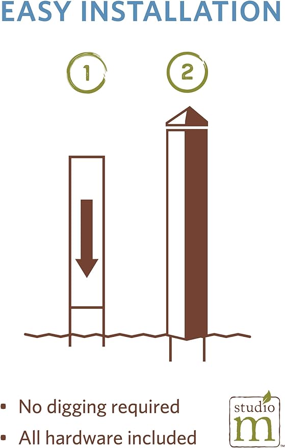 Studio M Art Pole, PVC Weather Resistant Pole with Vinyl Bowl 20 inches Tall Outdoor Decoration for Gardens, Patios, Yards, Landscaping and Birding Accessories, Crossing The Rainbow Bridge