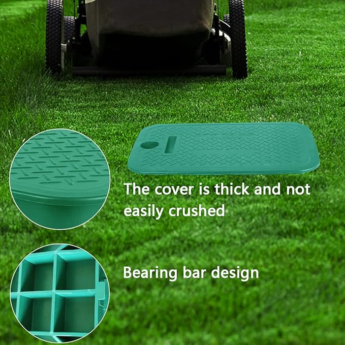 12x17 Valve Box Cover Lid Sprinkler Valve Box Lid Replacement Rectangular for Outside Irrigation