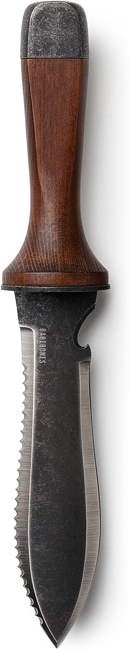 Barebones Hori Hori Ultimate - Garden Knife with Double-Edged Tempered Steel Blade, Walnut Handle, Ambidextrous Use, Japanese Knife Garden Tool for Weeding and Gardening (Tool Only)