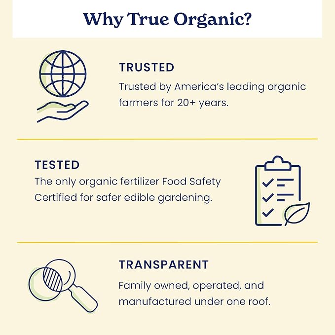 True Organic Annuals & Perennials Food – Organic Fertilizer for Stunning Blooms and Robust Foliage – 4lb Bag Covers 70 Sq. Ft.