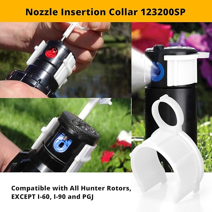 2 Pack 123200SP Nozzle Insertion Collar Replacement for Hunter, Rotor Hold-Up Tool