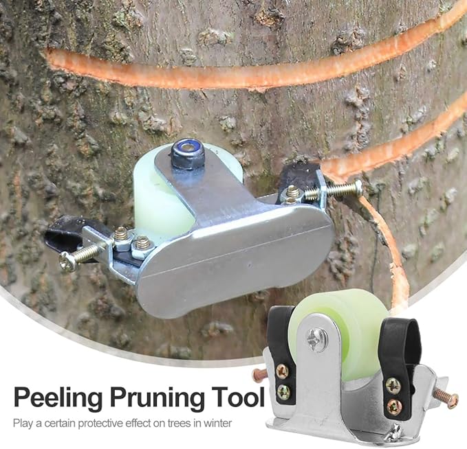 DOITOOL Bark Stripping Peeling Girdling Cutter Pruning Tool Garden Fruit Tree Scissors Wood Cutter Tool for Lawn Garden Winter Home