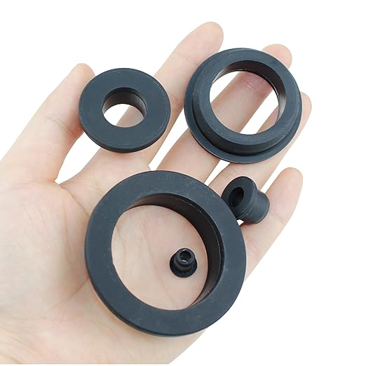 1/4 Inch Drill Hole, 3/16 Inch ID Silicone Rubber Grommets for Wiring, Automotive, Firewall Hole Plug, Small Top Hat Grommets for Vinyl Tubing in Hydroponic and Irrigation Systems, 35 Pack