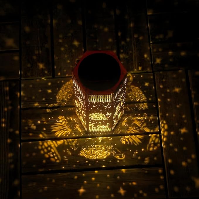 2 Pack Turtles Solar Lanterns Garden Decor - Birthday Gifts for Women Mom Grandma, Solar Lantern Outdoor Waterproof Hanging Solar Lights Outside for Yard, Patio, Lawn, Yard, Outdoor