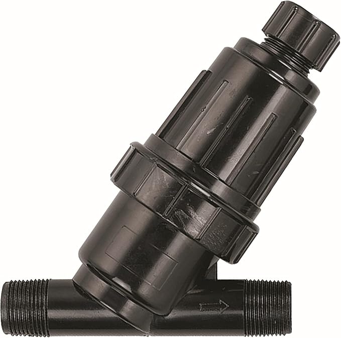 Orbit 67736 3/4" MPT Drip Irrigation Drip Y-Filter, Black, 1 Count (Pack of 1)