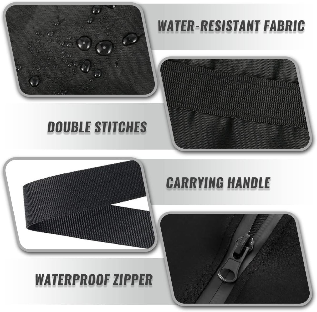 Outdoor Patio Cushion Storage Bags 68Inch Waterproof Extra Large Patio Furniture Cover Cushion Storage Bag with Handle and Zipper