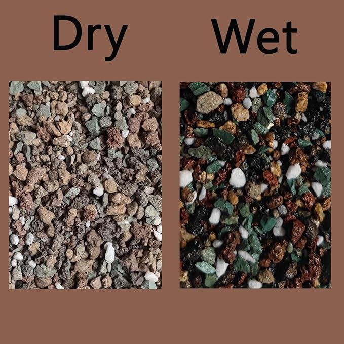 Mix Lava Rocks Mixed Potting Soil for Plants Bonsai Succulents and Cacti Soil Decoration Gravel Volcanic Pumice Stones for Terrarium, Top Dressing, Fairy Gardening (15 LBS)