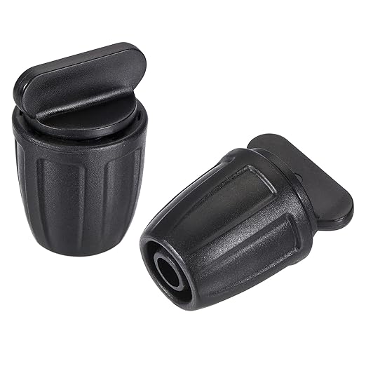 MECCANIXITY Drip Irrigation End Cap Barbed Fitting 8mm/11mm Tubing for Garden Drip Tape Tubing Sprinkler System Black Pack of 12