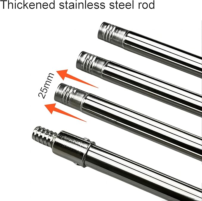 Durable Garden Hoe - Hollow Garden Hoe with Adjustable Long Handle Heavy Duty Tool for Weeding, Digging, and Transplanting - Ideal for Gardening and Agriculture