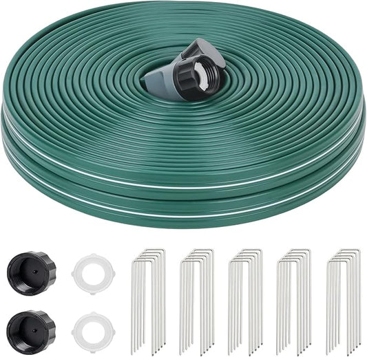 Sprinkler Soaker Hose 75ft for Garden Lawn, Watering Hose with Holes, High-Efficiency Water-Saving Garden Irrigation System, Drip Hose Sprinkler