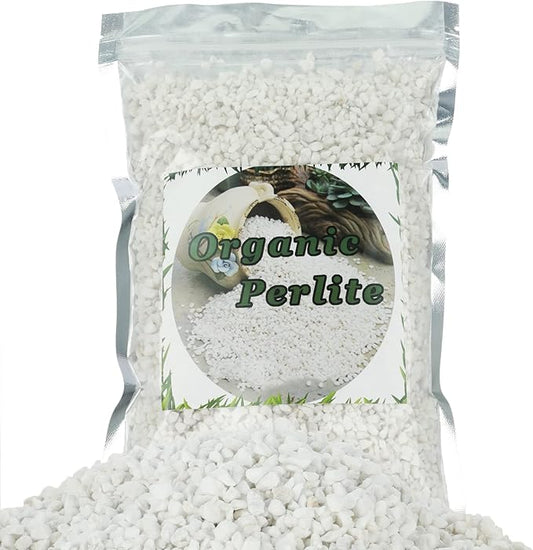 Organic Perlite for Plants, Soil Amendment for Enhanced Drainage and Growth, Ideal for Potting Mixes (10 Quart)